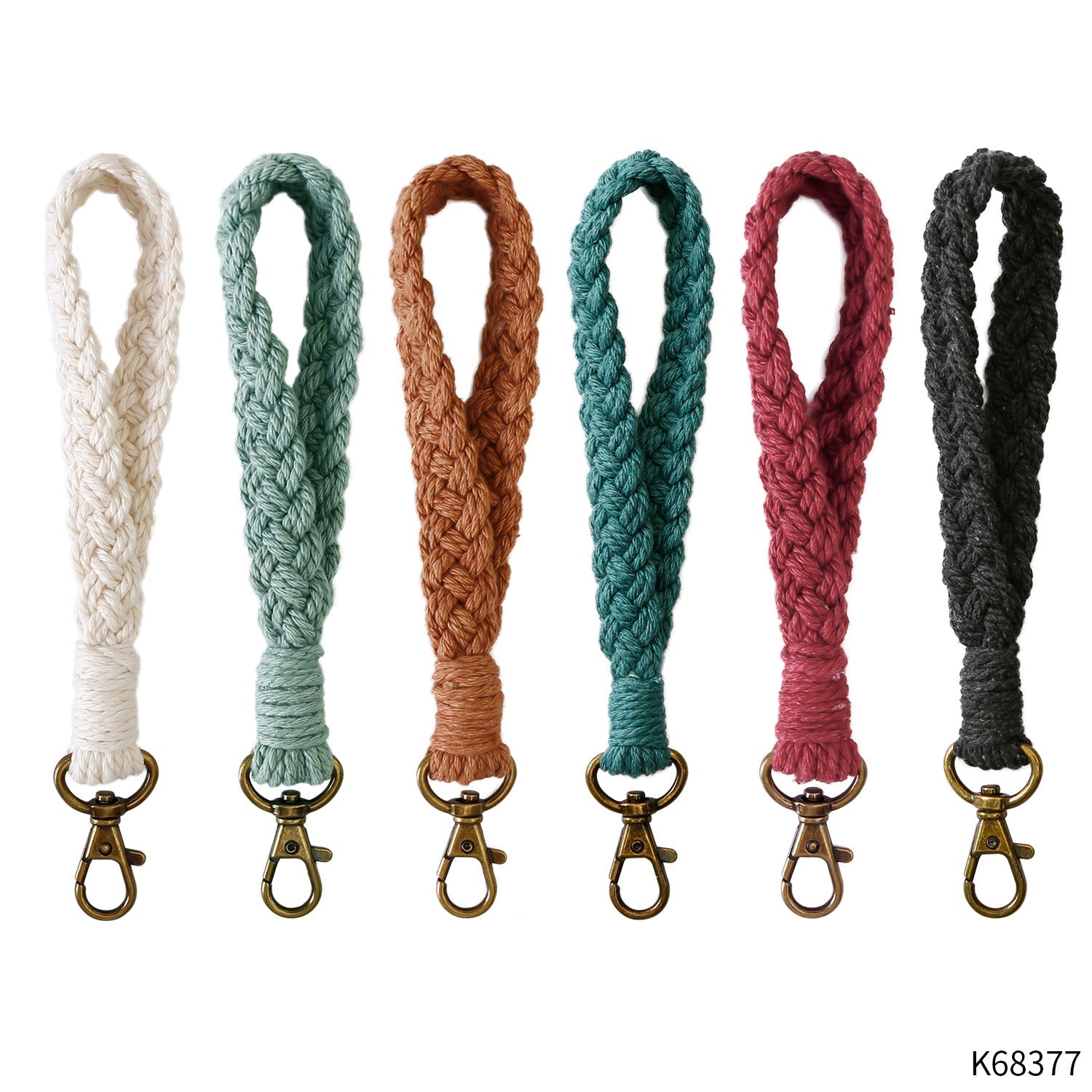 Wholesale Hand Woven Cotton Wristband Pastoral Keychain